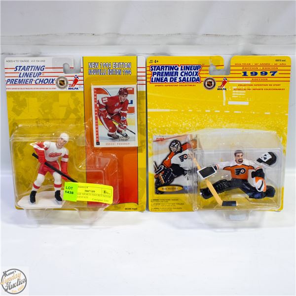2 VINTAGE SPORTS FIGURES NEVER OPENED-ESTATE