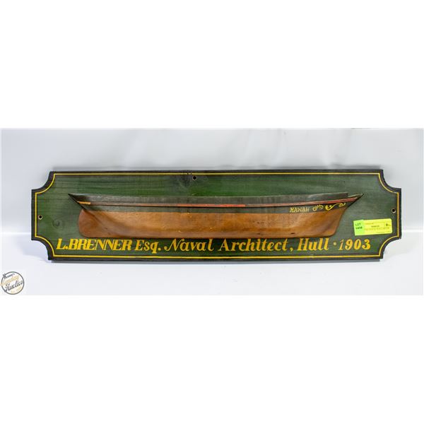 25.5" LONG NAVAL WALL DECOR
