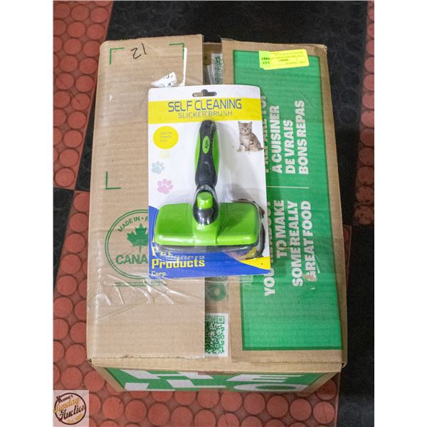 21 PET BRUSHES WORKS ON CATS OR DOGS PUSH BUTTON-