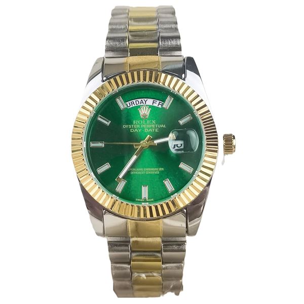 NEW REPLICA ROLEX "DAY DATE" QUARTZ WATCH