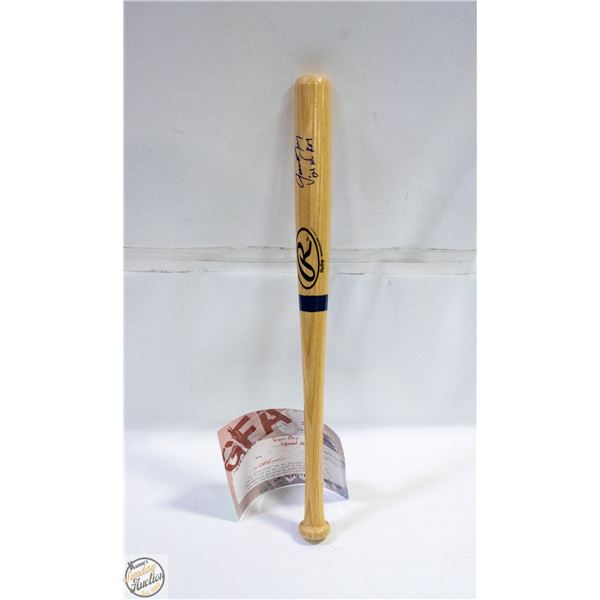 JASON BAY RAWLINGS SIGNED MINI BAT
