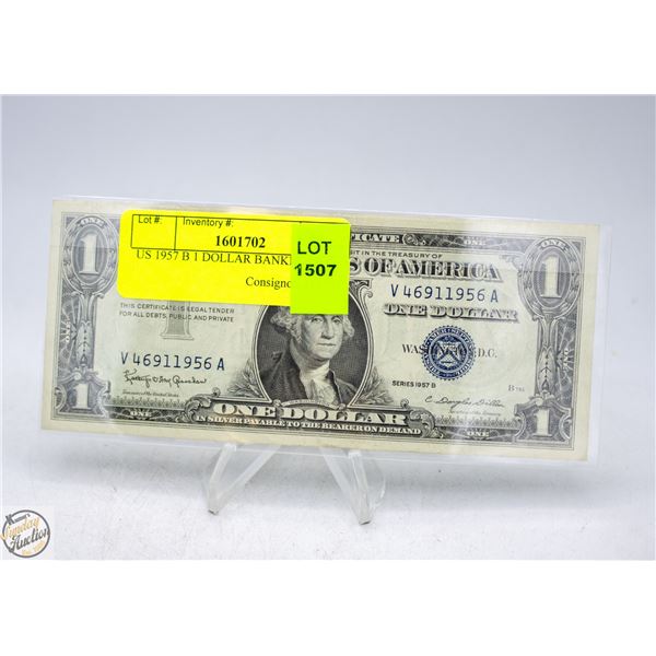 US 1957 B 1 DOLLAR BANKNOTE