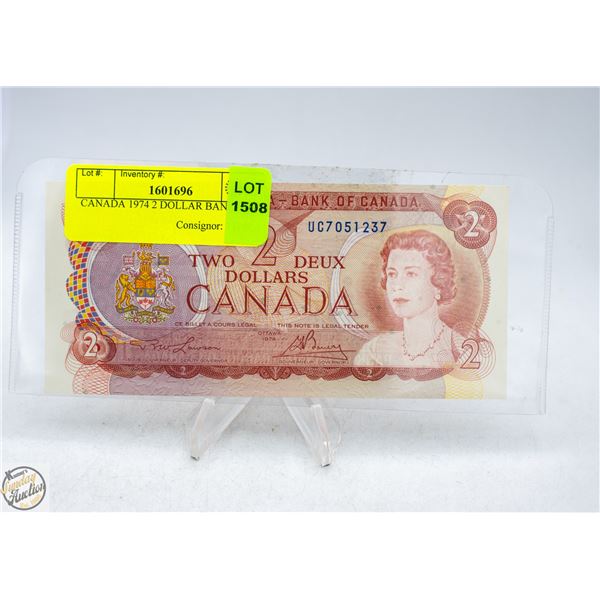 CANADA 1974 2 DOLLAR BANK NOTE