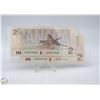 Image 2 : PAIR OF CANADA 1986 2 DOLLAR BANKNOTES