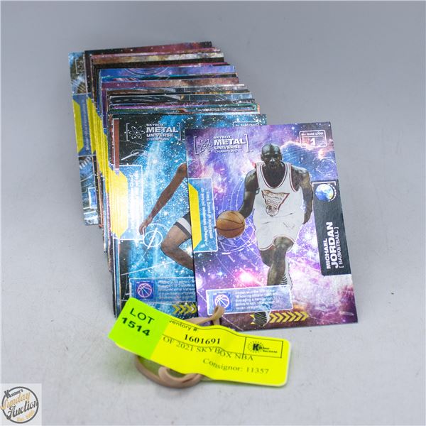 BUNDLE OF 2021 SKYBOX NBA CARDS