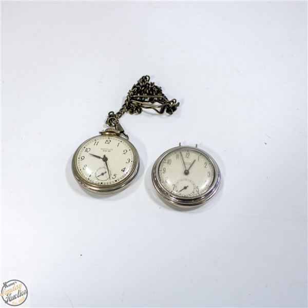 2 WESTCLOX POCKETWATCHES INCLUDES A POCKET BEN