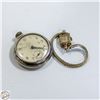 Image 1 : WESTCLOX POCKETWATCH WITH A WOMENS WRIST WATCH