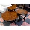 Image 1 : SET OF WOOD TONE COFFEE TABLE+MATCHING END TABLES
