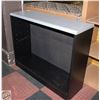 Image 1 : BLACK BOOK SHELF WITH GREY TOP 30"X37"X12"