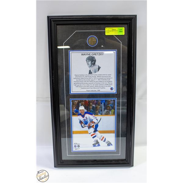 WAYNE GRETZKY FRAMED THE ALUMNI