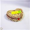 Image 1 : HEART SHAPED SHELL KEEPSAKE BOX