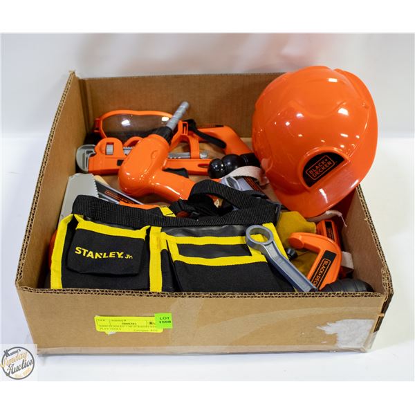 KIDS STANLEY/BLACK&DECKER PLAY TOOLS APPROX 24PCS