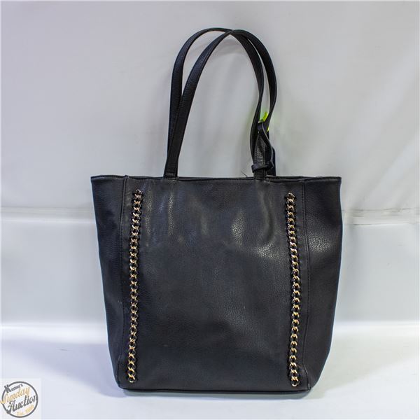 CALL IT SPRING BLACK LEATHER HANDBAG
