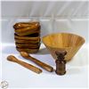 Image 1 : ESTATE WOODEN BOWLS, ETC