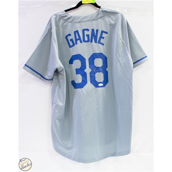 LOS ANGELES GAGNE SIGNED JERSEY JSA