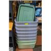 Image 1 : RUBBERMAID ROUGHNECK 36L TOTES W/LIDS (6)
