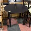 Image 1 : ROUND BLACK TABLE H-28.5" DIAMETER-37.5"