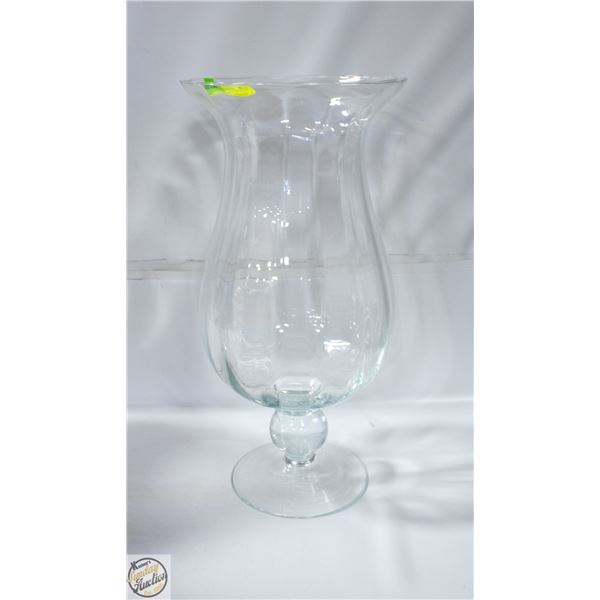 DECORATIVE GLASS VASE- 19.5" TALL