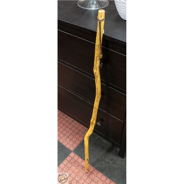 VINTAGE HAND CARVED 43" WALKING STICK