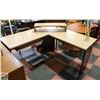 Image 1 : WOOD CORNER DESK- 60" X 32" X 25"