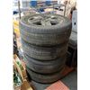 Image 1 : SET OF 4 TIRES P275/60R20 ON 20 INCH RIMS