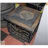 Image 1 : WROUGHT IRON FIRE PIT WITH COVER AND EMBER GUARD