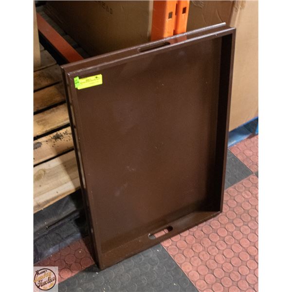 DECORATIVE WOOD SERVING TRAY- 27" X 19"
