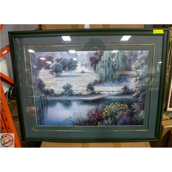 FRAMED PRINT, IMAGE: 2 LAKES, PATH