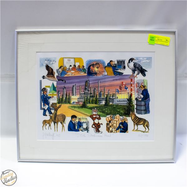 FRAMED LIMITED EDITION PRINT TILTLED "25TH