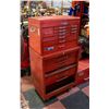Image 1 : RED METAL TOOL CHEST/TOOL BOX