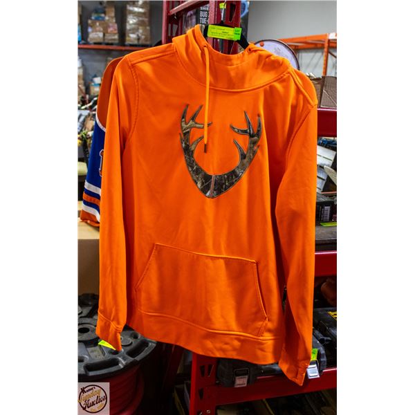 MENS XL REALTREE BRIGHT ORANGE HOODIE