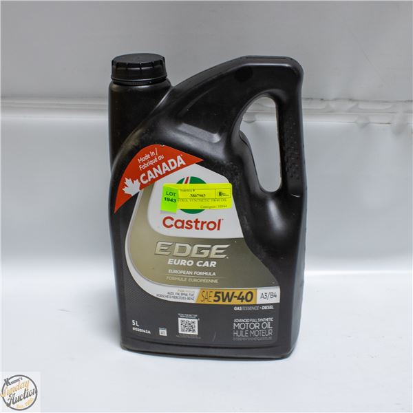 5L CASTROL SYNTHETIC 5W40 OIL