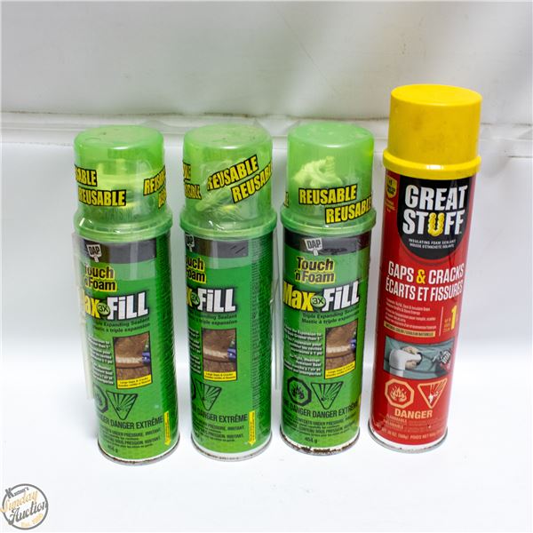 LOT OF INSULATION SPRAY
