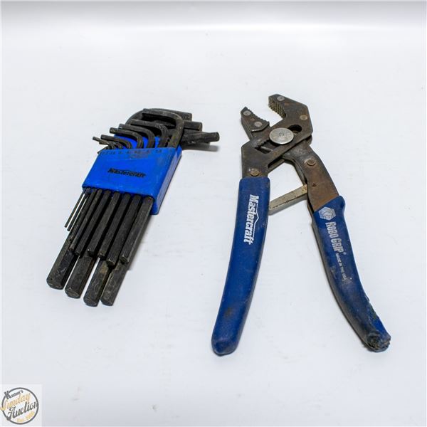MASTERCRAFT ROBO GRIP PLUS FULL HEX KEY SET