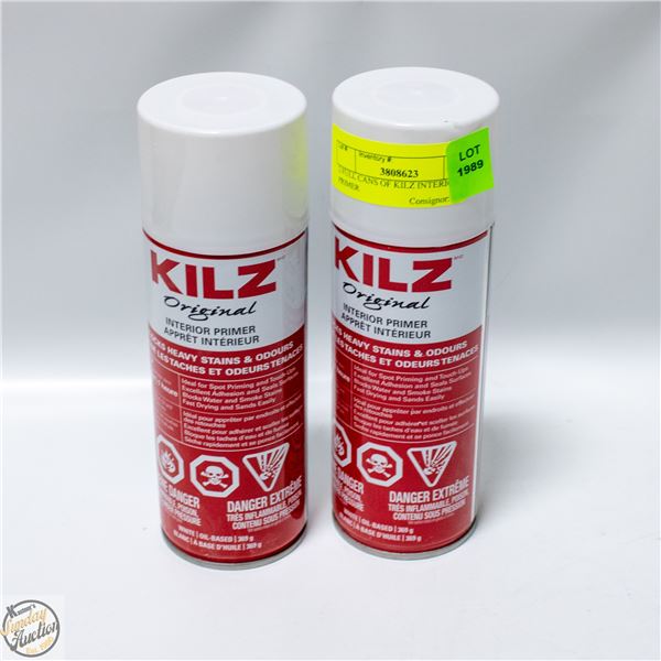 2 FULL CANS OF KILZ INTERIOR PRIMER