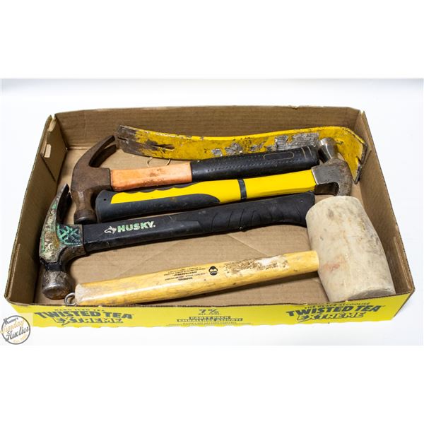 HAMMERS AND MALLOT WITH NAIL PULLER