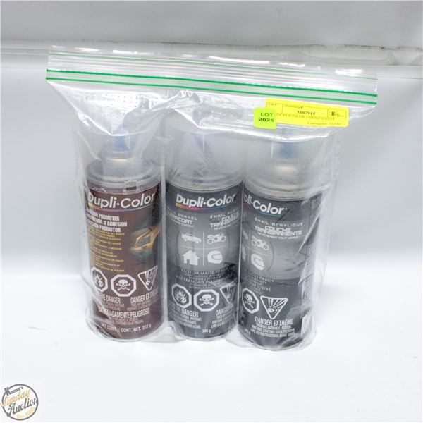 3PK DUPLICOLOR SPRAY PAINT