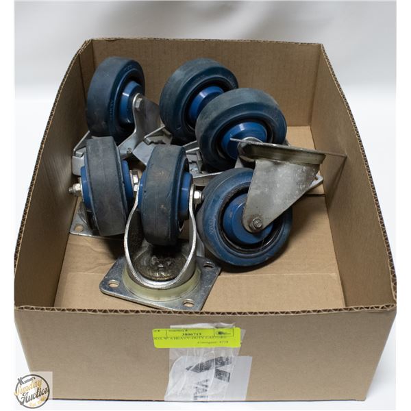 BOX W/ 6 HEAVY-DUTY CASTORS