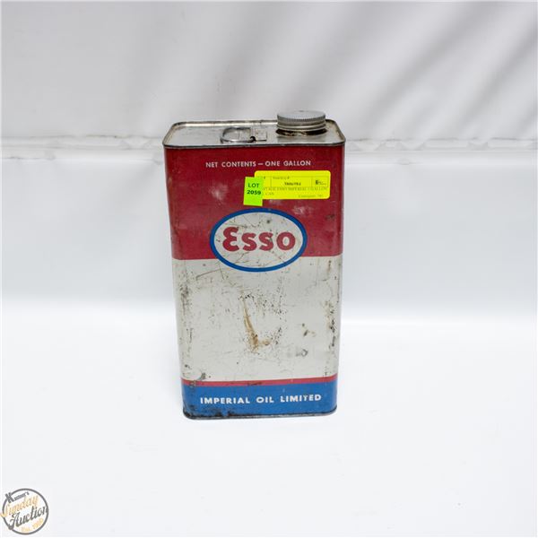 VINTAGE ESSO IMPERIAL 1 GALLON OIL CAN