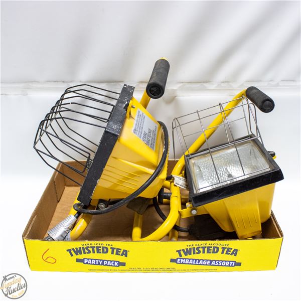 2 PIECES SHOP LAMPS