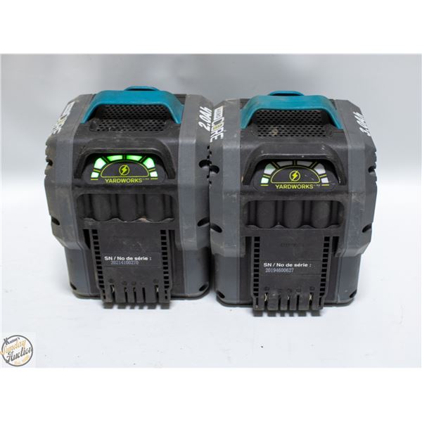 2 X 48V YARDWORKS BATTERIES