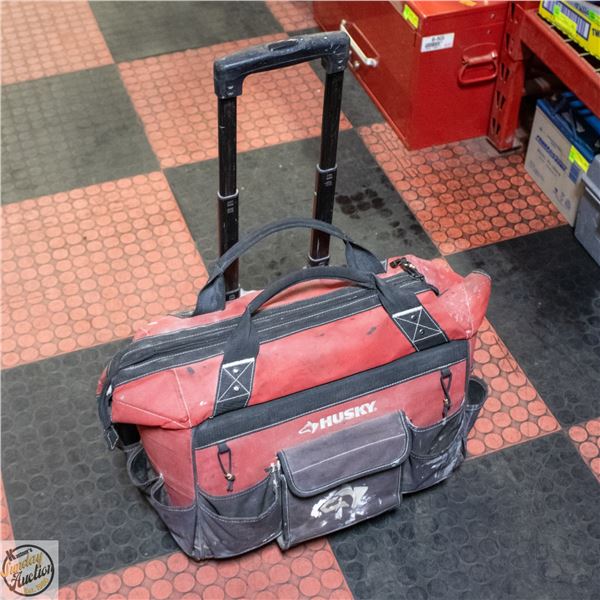 LARGE HUSKY TOOL BAG ON WHEELS