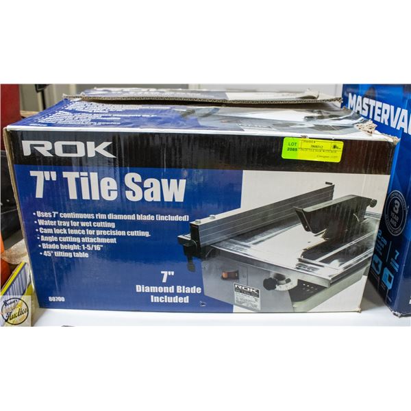 ROK 7 INCH TILE SAW WITH BOX