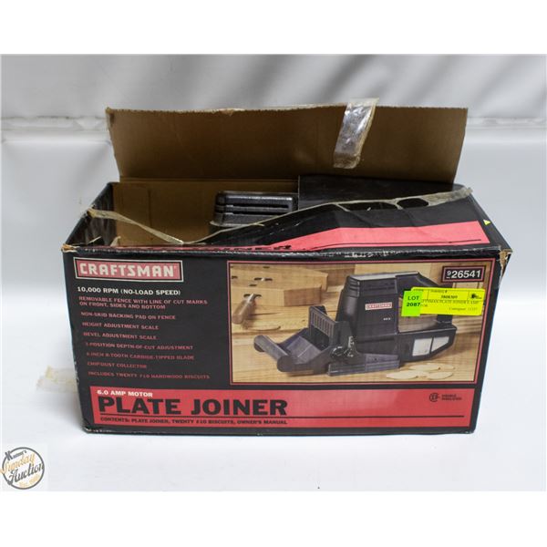 CRAFTSMAN PLATE JOINER 6 AMP MOTOR