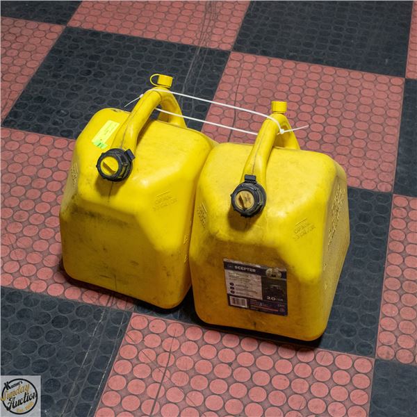 2 DIESEL JERRY CANS