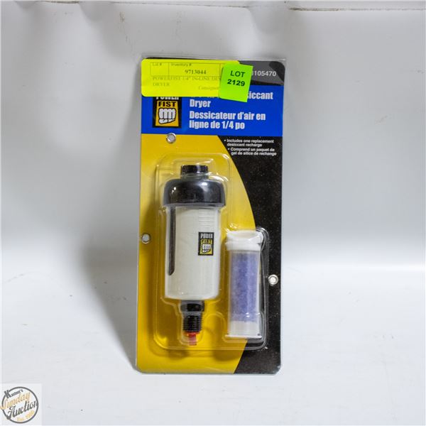 POWERFIST 1/4" IN-LINE DESICCANT DRYER
