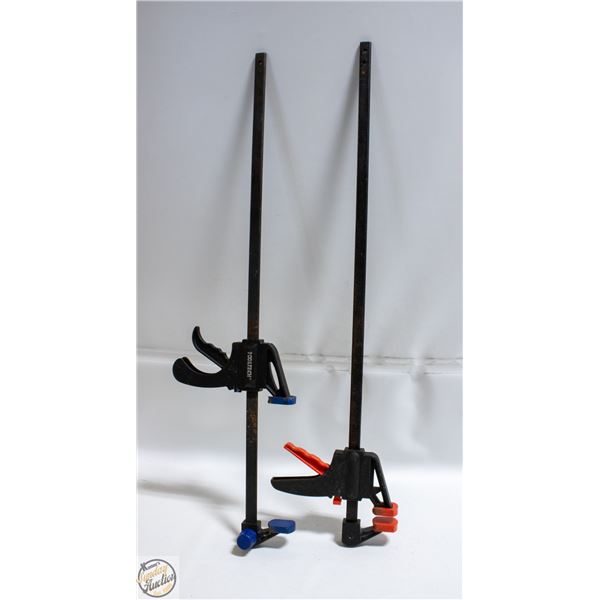 2 LARGE CLAMPS
