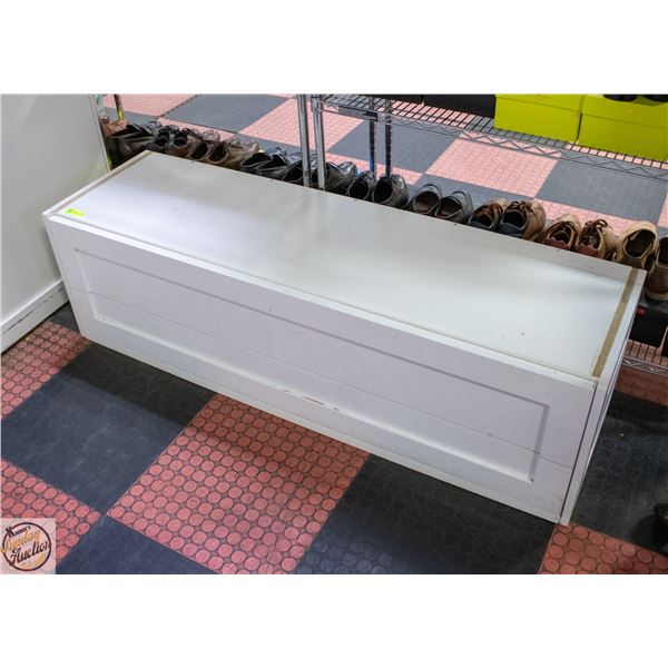 2 DRAWER LONG BENCH STYLE STORAGE H-17" W-18.5"
