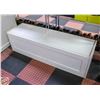 Image 1 : 2 DRAWER LONG BENCH STYLE STORAGE H-17" W-18.5"