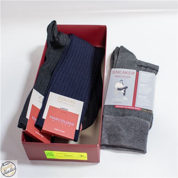 3 NEW PAIRS MARCOLIANO MILANO MADE IN ITALY